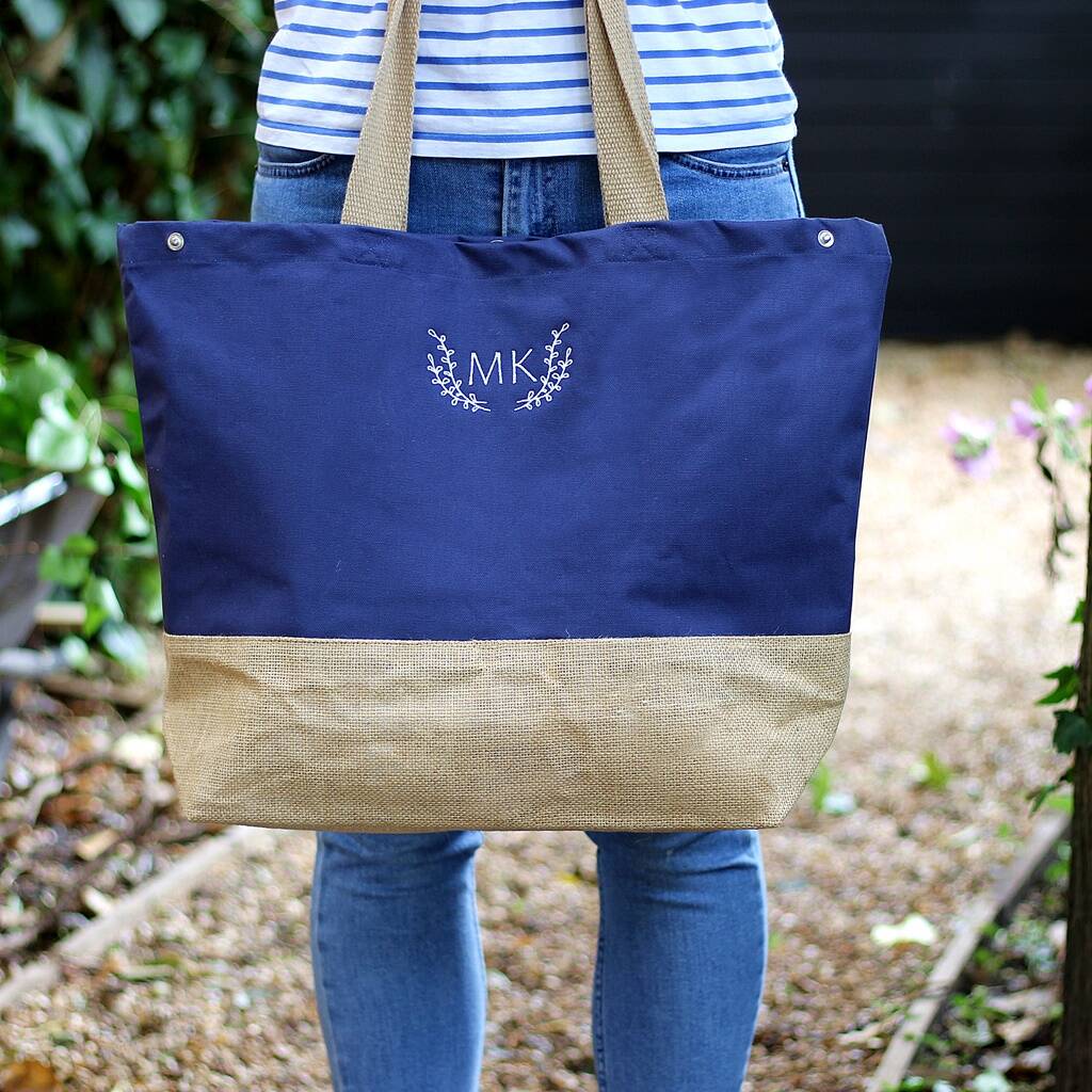 Personalised Canvas And Jute Shopper